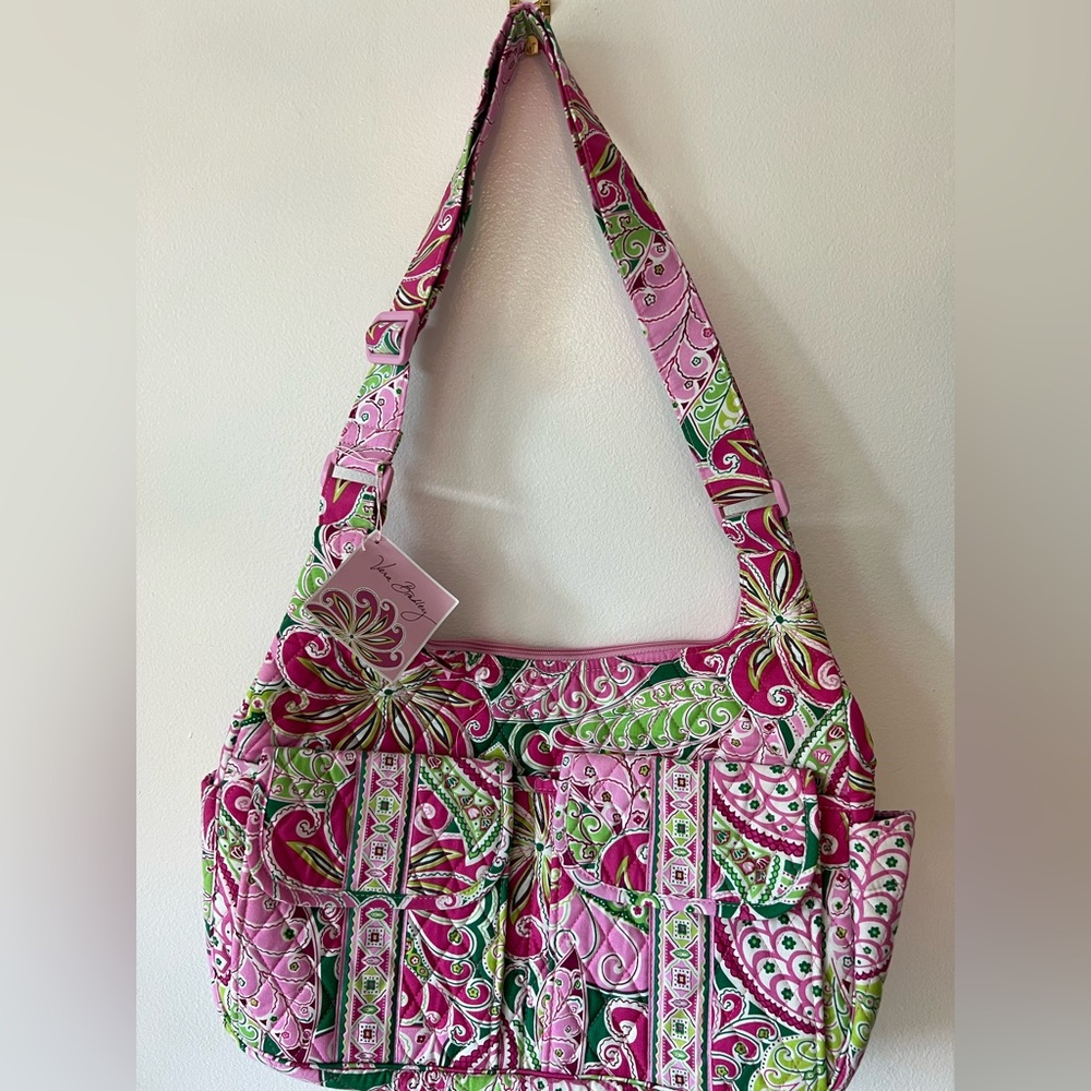 Vera Bradley Purse Cargo Sling Pinwheel Pink